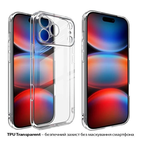 Чохол для смартфона BeCover Apple iPhone 17 Pro Max Transparancy (713763) (UA)