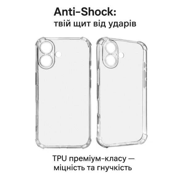 Чехол для смартфона BeCover Панель Anti-Shock для Apple iPhone 17 Clear (713793) (UA)