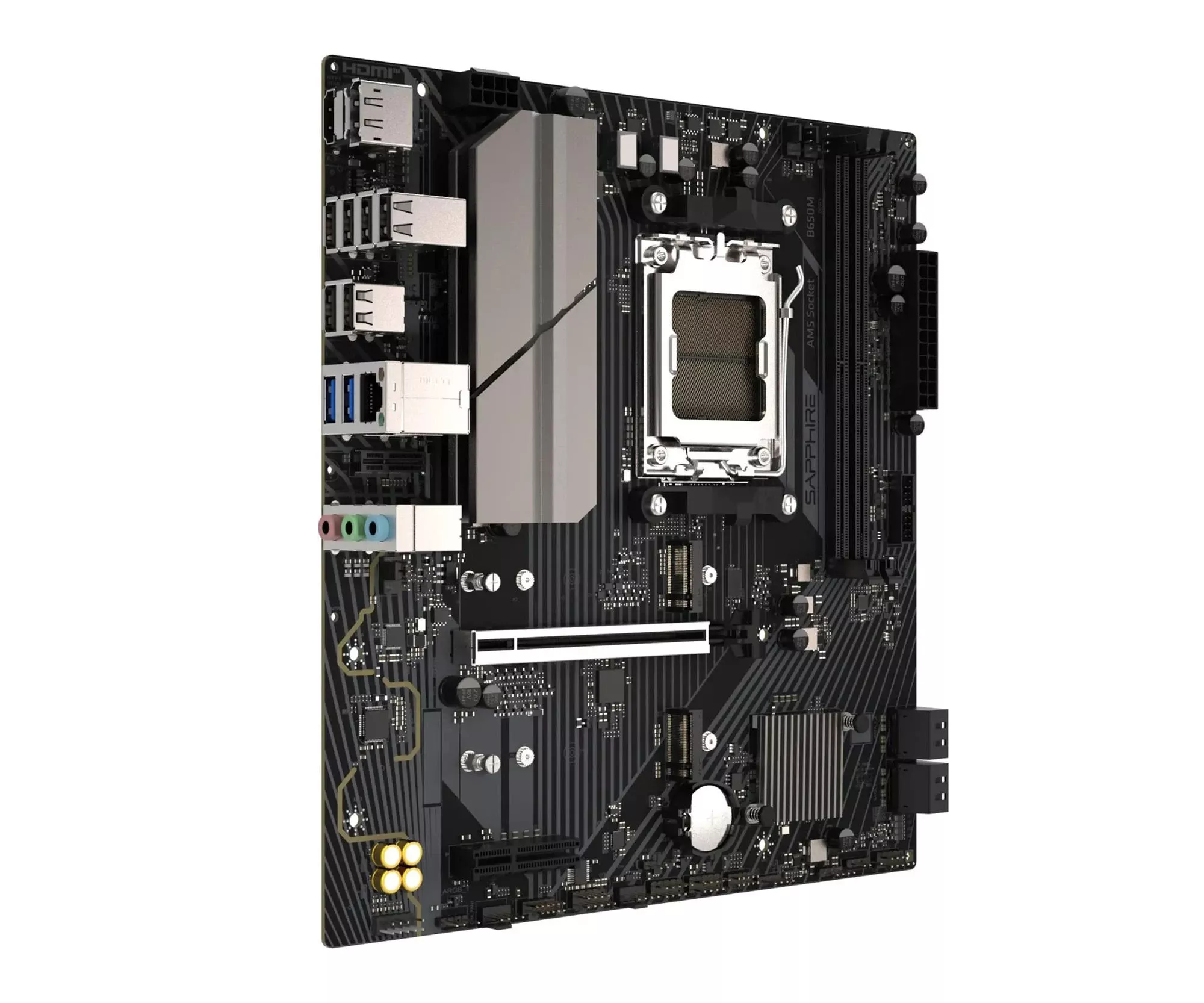 Sapphire B650M-E (52112-04-40G) EU Схема блоку живлення: 6+2+1;