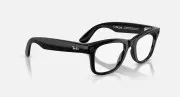 Ray-Ban Meta Wayfarer Gen2 LargeShiny Black Frame/Clear to Graphite Green Transit.Lens. RW4012 601/1M 53-22