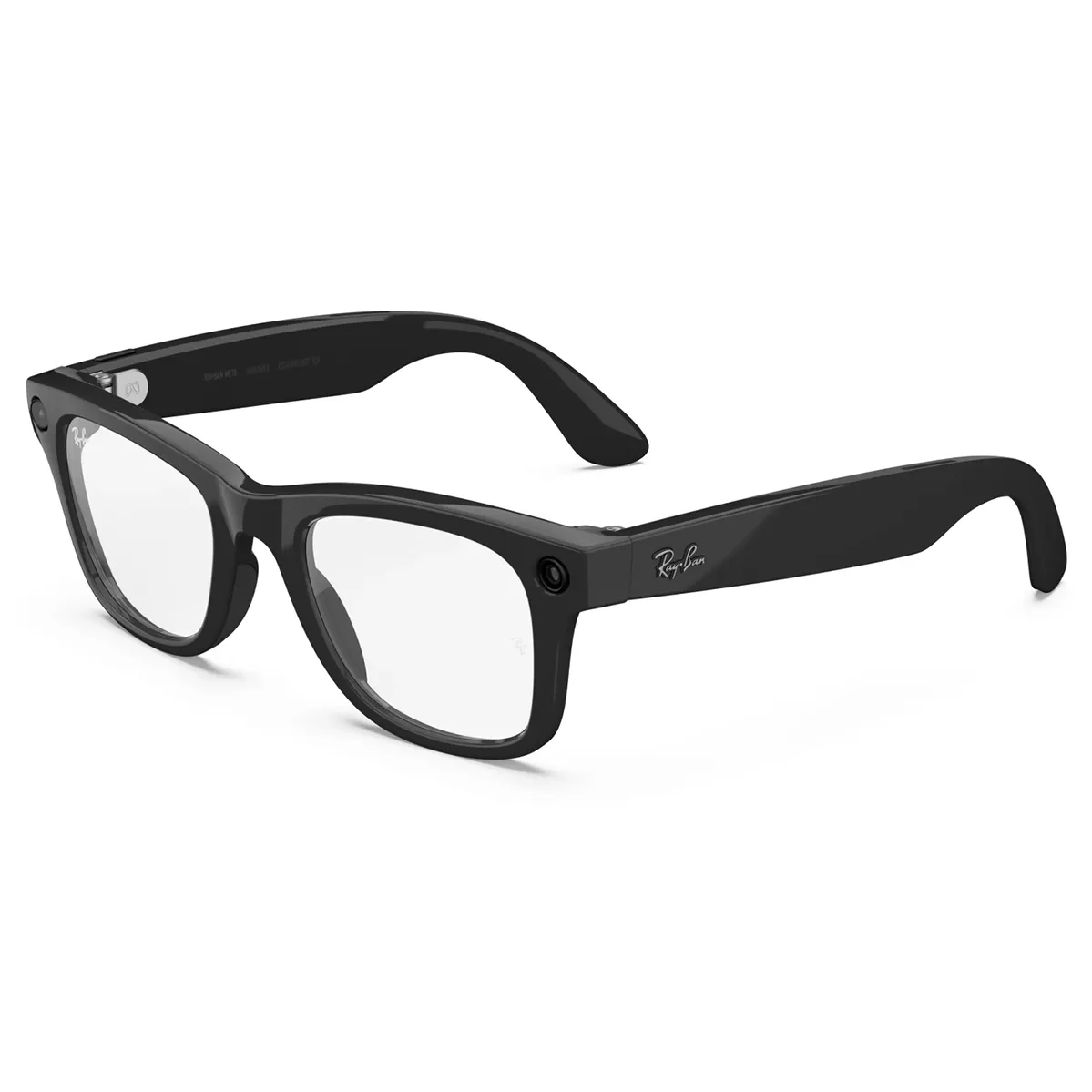 Ray-Ban Meta Wayfarer Gen2 Stand.Shiny Black Frame/Clear to Graphite Green Transit.Lens. (RW4012 601/1M 50-22)