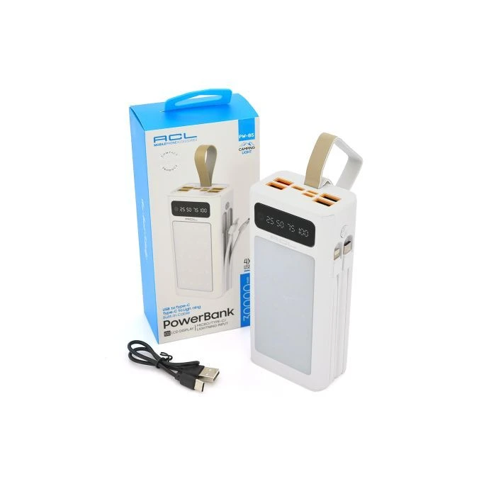 ACL 30000mAh, LIGHTER, Type-C + Lighting, White (PW-85) (UA) Основне; Призначення: для