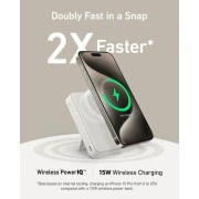 Anker MagGo 10000mAh, Qi2/15W, PD, 27W, USB-C, white (A1654G21) (UA)