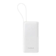 Baseus EnerFill FC51 Bipow2 Pro 20000mAh 22.5W build-in cable USB-C white (E0027700) (UA)