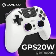 Геймпад GamePro 2.4G/BT 5.1/USB (Switch/PC/PS/iOS/Android) RGB White (GPS20W) (UA)