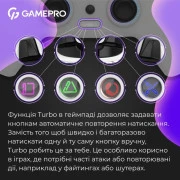 Геймпад GamePro 2.4G/BT 5.1/USB (Switch/PC/PS/iOS/Android) RGB White (GPS20W) (UA)