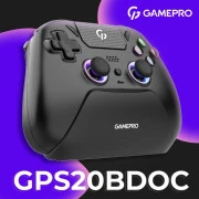 Геймпад GamePro 2.4G/BT 5.1/USB (Switch/PS/PC/iOS/Android) RGB Black (GPS20BDOC) (UA)