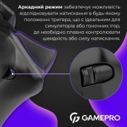 Геймпад GamePro BT 5.3/USB/2.4 ГГц (Switch/PC/iOS/Android) RGB Black (GPX13BDOC) (UA)