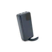 Remax 30000mAh, 22.5W, USB+Type-C, with cables Lighting+Type-C, Black (RPP-550) (UA)