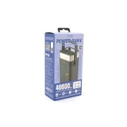 Remax 40000mAh, 22.5W, PD+QC, 2*USB+2*Type-C, Gray (RPP-596) (UA)