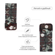 Ремінець для смарт-годинників Armorstandart Milanese Loop для Apple Watch 42 (Series 11-10)/41/40/38 Military Brown (ARM52955) (UA)