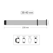 Ремешок для смарт-часов Armorstandart Milanese Loop для Apple Watch 42 (Series 11-10)/41/40/38 Military Brown (ARM52955) (UA)