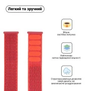 Ремешок для смарт-часов Armorstandart Nylon Band для Apple Watch 42 (Series 11-10)/41/40/38 Hibiscus (ARM57852) (UA)