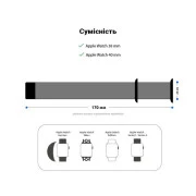 Ремінець для смарт-годинників Armorstandart Nylon Band для Apple Watch 42 (Series 11-10)/41/40/38 Mint (ARM57850) (UA)