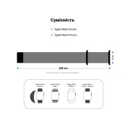 Ремінець для смарт-годинників Armorstandart Nylon Band для Apple Watch 42 (Series 11-10)/41/40/38 Pine Green (ARM56842) (UA)