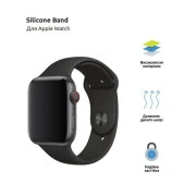 Ремінець для смарт-годинників Armorstandart Sport Band (3 Straps) для Apple Watch 42 (Series 11-10)/41/40/38 Чорний (ARM49096) (UA)