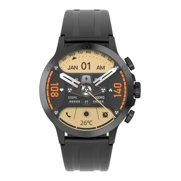 Смарт-часы iMiki XPLORER Pro Black Silicone strap (ESW-XPLORER Pro-B) (UA) ; Форма часов: круглые;