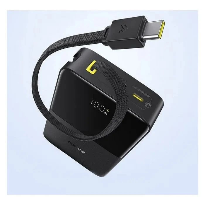 Baseus EnerFill FC51 Bipow2 Pro 20000mAh 22,5W build-in cable USB-C black (E0027701) (UA)