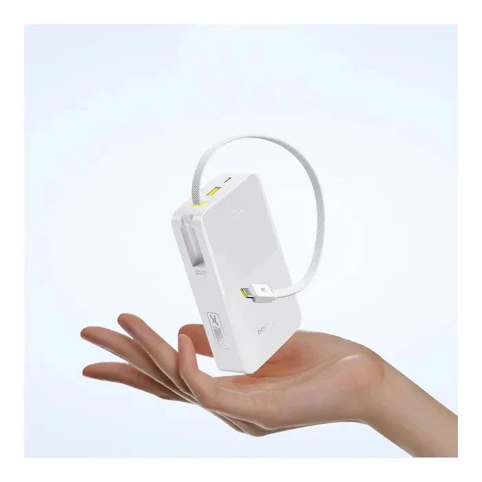 Baseus EnerFill FC51 Bipow2 Pro 20000mAh 22.5W build-in cable USB-C white (E0027700) (UA) Основное; Назначение: для