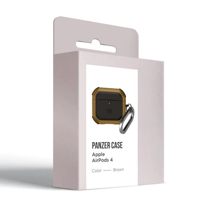Чохол для навушників Armorstandart Panzer для Apple Airpods 4 Brown (ARM82556) (UA) ; Сумісність: Apple Airpods 4;