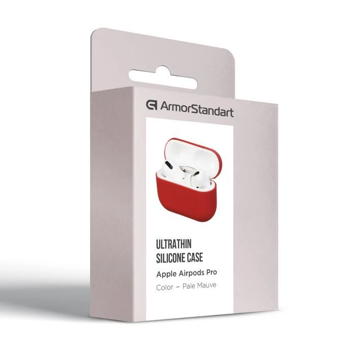 Чехол для наушников Armorstandart Ultrathin Silicone Case для Apple AirPods Pro Pale Mauve (ARM55954) (UA)