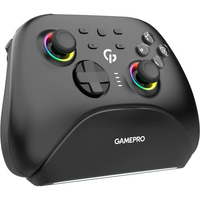 Геймпад GamePro BT 5.3/USB/2.4 ГГц (Switch/PC/iOS/Android) RGB Black (GPX13BDOC) (UA)