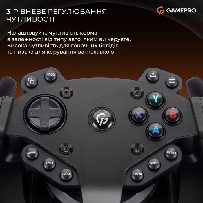 Руль GamePro RW575PM XBOXONE/PS4/PS3/PC/SWITCH (RW575PM) (UA)