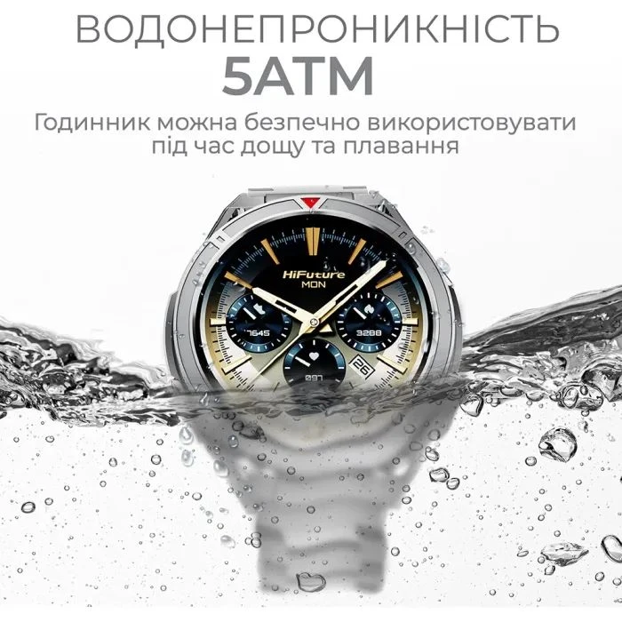 Смарт-часы HiFuture active black-yellow (active.black-yellow) (UA) ; Форма часов: круглые;