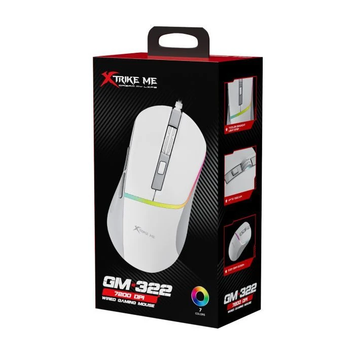 Xtrike ME GM-322 USB White (GM-322WH) (UA) ; Интерфейс подключения: USB; Тип