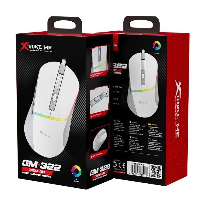 Xtrike ME GM-322 USB White (GM-322WH) (UA) ; Інтерфейс підключення: USB; Тип