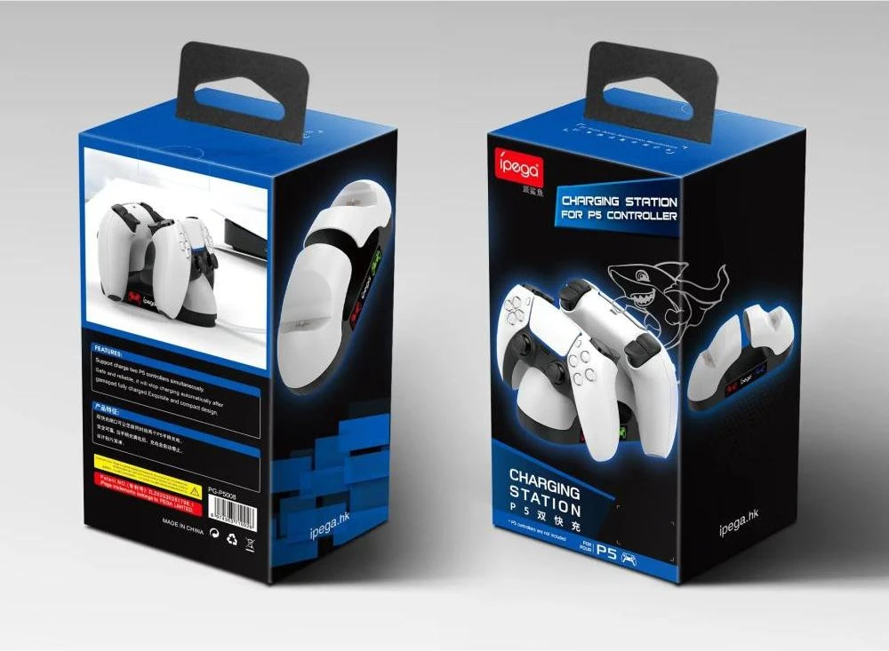 Зарядний пристрій iPega PG-P5008 Для геймпадів PS5 (PG-P5008) (UA)