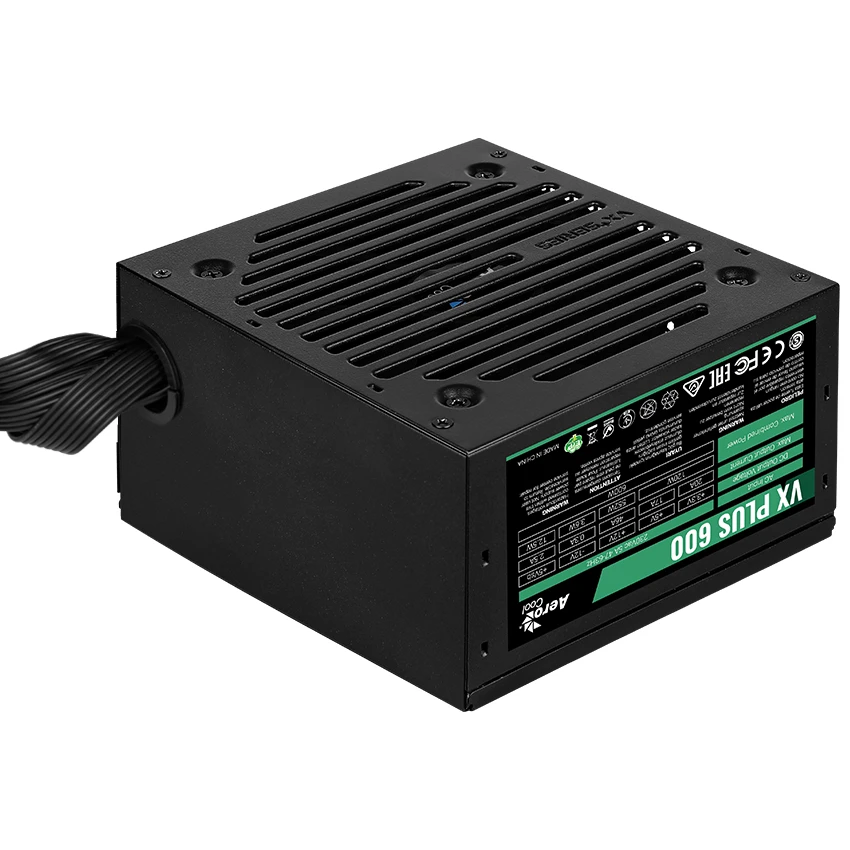 AeroCool VX Plus Stealth 600 (ACPN-VS60NEY.12) 600W (UA) Форм-фактор: ATX; Потужність: 600 Вт;