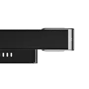 Ремешок WHOOP LeatherLuxe Straight Band | Black/Cream with Titanium - Size S для WHOOP MG (810114362204)