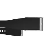 Ремешок WHOOP LeatherLuxe Tapered Band | Black with Titanium - Size S для WHOOP MG (810114362198)