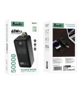 Power Bank Avantis A375 50000mAh (USB/2USB-C/65W) Black
