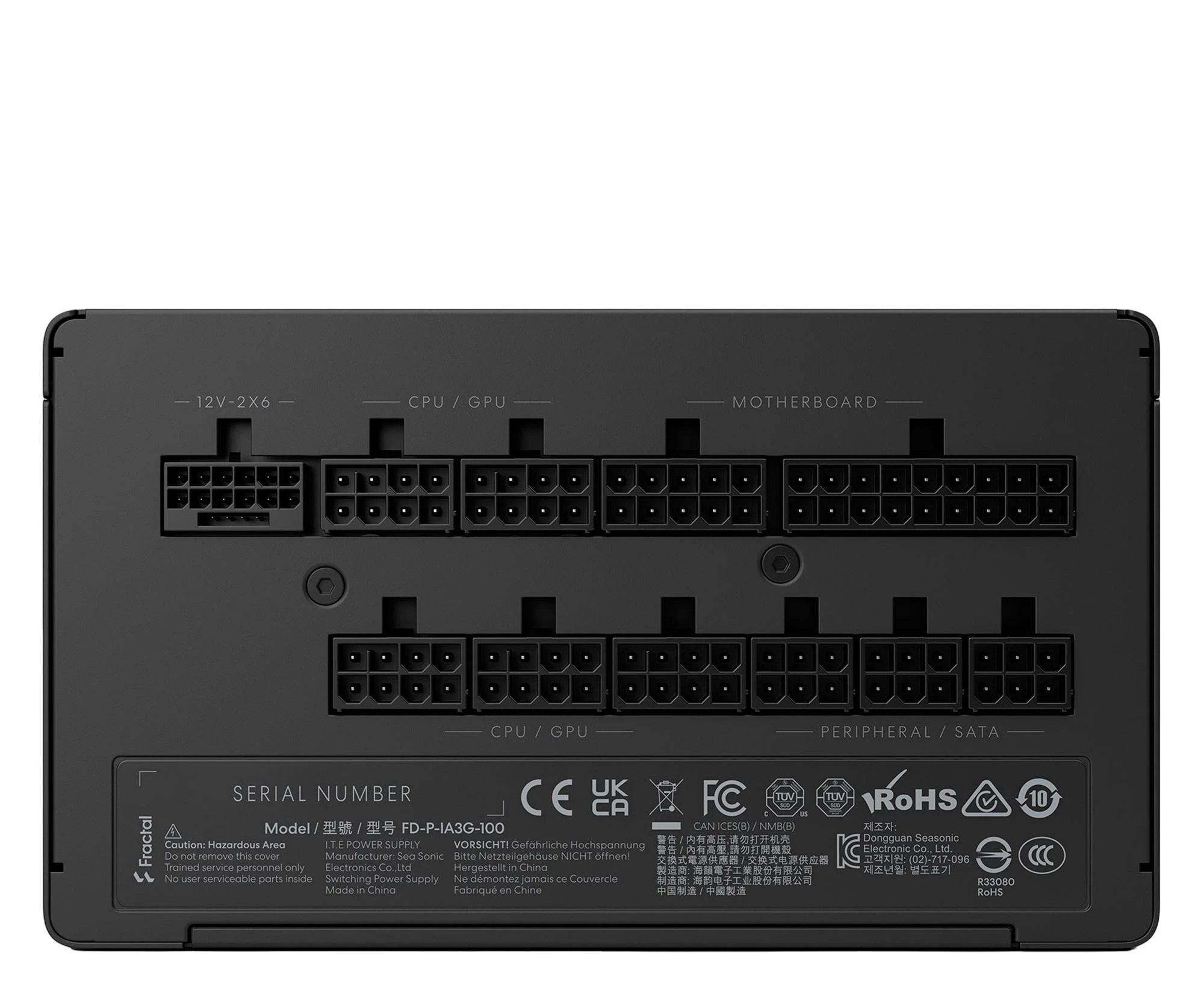 Fractal Design Ion 3 Gold 1000W 80 Plus Gold (FD-P-IA3G-100) EU Максимальна потужність, Вт: 1000