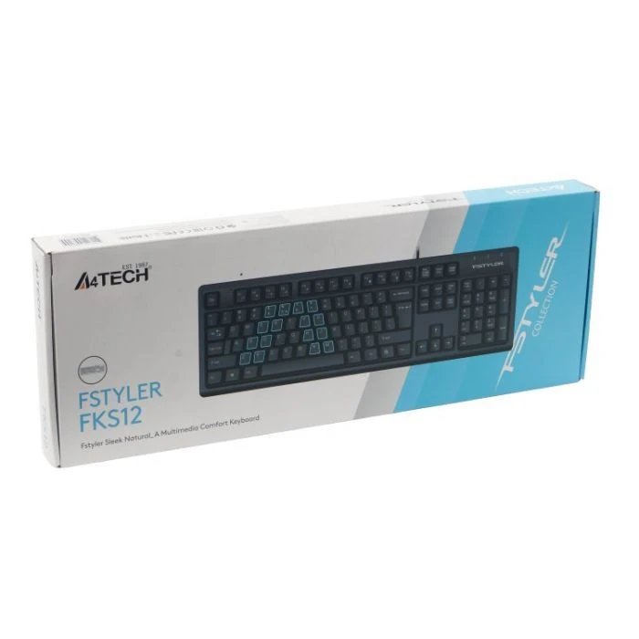 A4Tech FKS12 USB UA Black (4711421003155) (UA) Тип: мультимедійна; Конструкція: