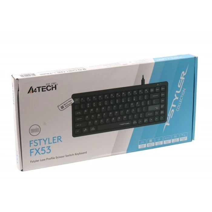 A4Tech FX53 USB UA Black (4711421002394) (UA) Тип: мультимедийная;