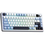 Aula F75 MAX Wireless/Bluetooth UA White/Blue (6978080501158) (UA)