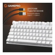 GamePro Genesis Joker MK124W Outemu Red Switch USB UA White (MK124W) (UA)