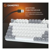 GamePro Genesis Metallic MK110W Outemu Red Switch USB UA White (MK110W) (UA)