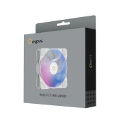 Кулер для корпуса OCYPUS BETA F12 WH ARGB (BETA-F12-WH1AM00X-GL) (UA)