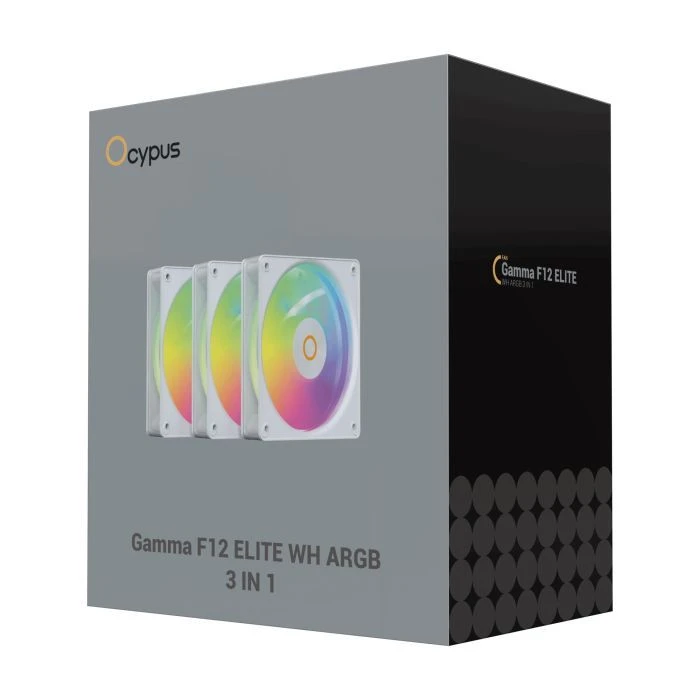 Кулер для корпуса OCYPUS GAMMA F12 ELITE WH A (GAMMA-F12-WH3AM00E-GL) (UA)