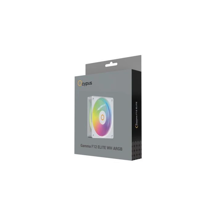 Кулер для корпуса OCYPUS GAMMA F12 ELITE WH ARGB (GAMMA-F12-WH1AM00E-GL) (UA) Количество вентиляторов: 1; Тип