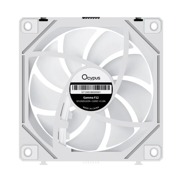 Кулер для корпуса OCYPUS GAMMA F12 UNI WH ARG (GAMMA-F12-WH3AM01U-GL) (UA)