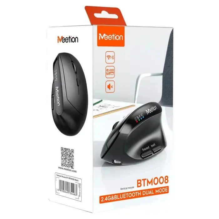 Meetion BTM008 Wireless/Bluetooth Black (MT-BTM008-A) (UA)