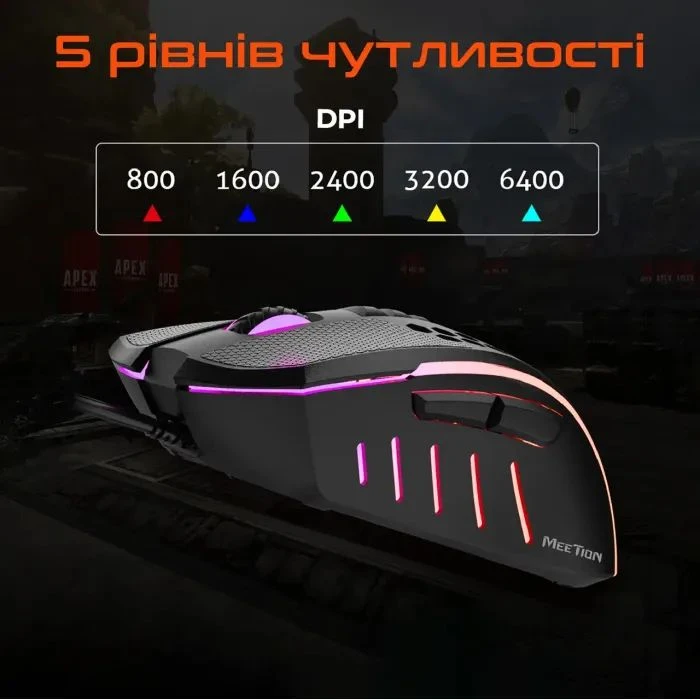 Meetion GM15 USB Black (MT-GM015-A) (UA)