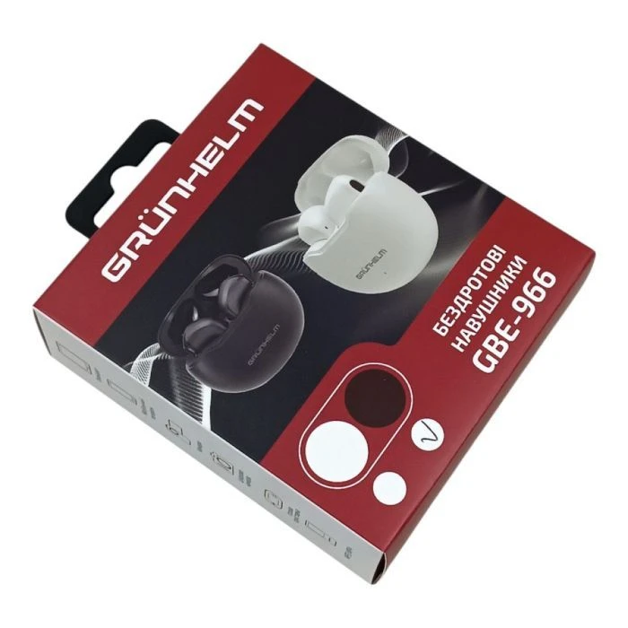 Наушники Grunhelm GBE-966 Wireless Black (138235) (UA)