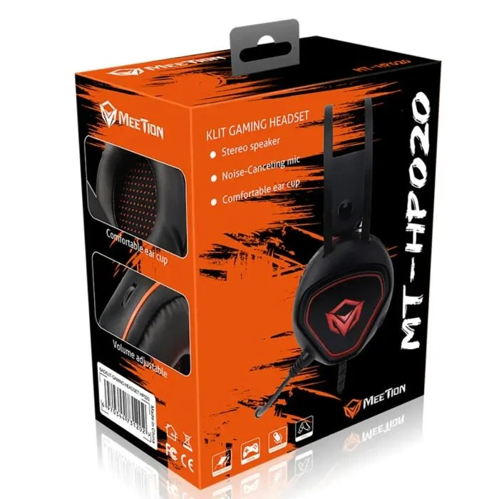 Наушники Meetion HP020 Black/Orange (MT-HP020-A) (UA) Подключение: проводное;