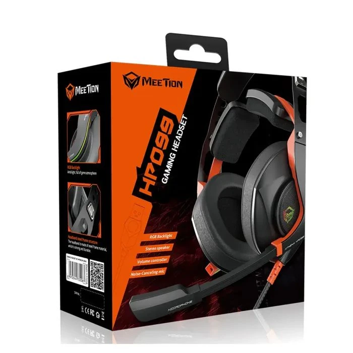 Наушники Meetion HP099 Black/Orange (MT-HP099-A) (UA) Подключение: проводное;